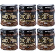 Atacado Revenda 6 Pomada Sucupira 200g Desconforto Muscular - Rhenuks