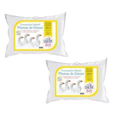 Kit com 2 Travesseiro Macios - Lavaváveis - Plumas - Daune