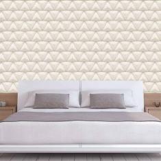 Papel De Parede Geométrico Triângulos 3D Adesivo Sala Quarto