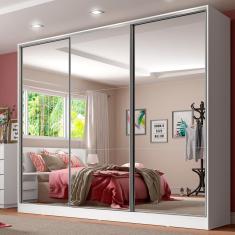 Guarda Roupa Royale MDF 3 Portas Espelho Correr Madesa