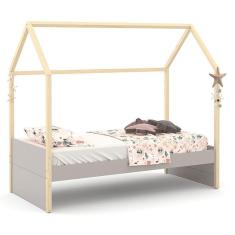 Cama Montessoriana Kids Liv Cinza Natural - Matic