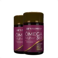 2x omega 3 6 9 mulher 60 caps hf suplementos