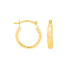 Brinco Rommanel Banhado A Ouro 18k Pequena Argola Lisa 520901, 0