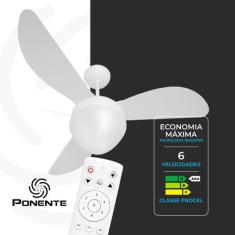 Ventilador Teto Gale Inverter Para 2 Lâmpadas + Controle, Bivolt