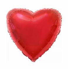 Balão de Coração Metalizado 40CM (Vermelho)