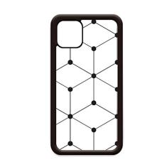 Capa hexagonal com estampa de ilustração em grãos para iPhone 11 Pro Max para Apple Mobile Case Shell