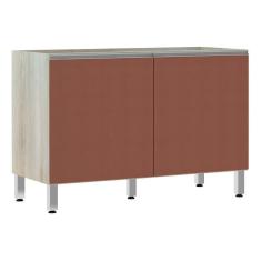 Balcão De Pia Sem Tamp 120cm Lis Legno Crem e Gaia