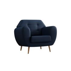 Poltrona Beegees Linho Azul Marinho