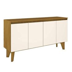 Buffet Quartzo 04 portas Nature/Off White