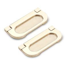 Evionlin 【Pacote com 20】 Puxador embutido preto puxador invisível para gaveta dobrável instalação oculta polimento embutido para móveis puxadores de porta de armário com parafusos