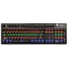 Teclado Mecânico Gamer Sate K6 Switch Blue RGB USB
