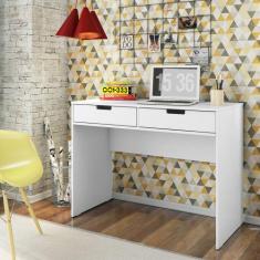 Escrivaninha New 1 Porta 2 Gavetas Branco - Olivar Móveis