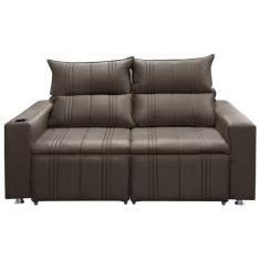 Sofá Retrátil e Reclinável Madri 2L. 160cm C/Molas - Veludo - Star Con