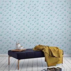 Papel de Parede Kids Flor Azul - Mais de Casa