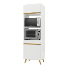 Paneleiro 2 Portas 63cm para Forno e Microondas Veneza Multimóveis V3679