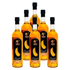 Cachaça Mista de Banana Indiazinha 750ml 6 Unidades