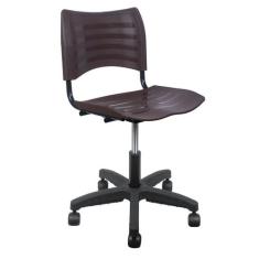 Cadeira secretaria giratoria plastica iso Turim com regulagem de altur