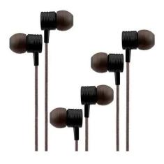 Kit Com 3 Fones De Ouvido Easy Mobile Sharp Bass Max Preto - Efficient