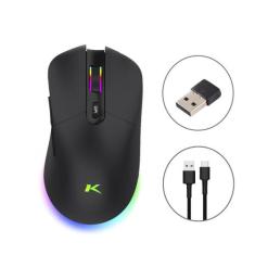 Mouse Gamer Dual USB Wireless 10000DPI Full RGB Com Software - Ktrok