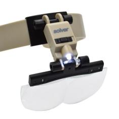 Lupa de Cabeça com Led Solver SLC-1010