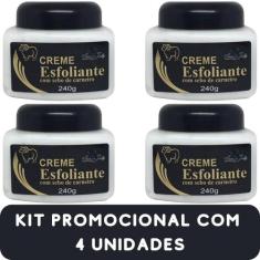 Creme Esfoliante San Jully com Sebo de Carneiro Pote 240g Kit Promocio
