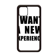Capa I Want A New Experience para iPhone 12 Pro Max para Apple Mini Mobile Case Shell