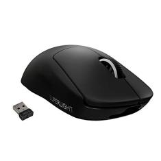 Logitech G Mouse para jogos sem fio Pro X SuperLight, ultraleve, sensor HERO 25K, 25.600 DPI, 5 botões programáveis, bateria de longa duração, compatível com PC/Mac - preto
