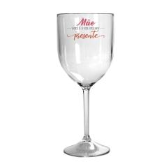 Taça Vinho Acrílico Personalizada para Dia das Mães - Meu Presente