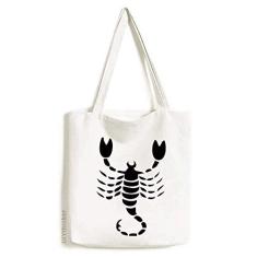 Constellation Scorpio signo do zodíaco sacola de lona bolsa de compras casual bolsa de mão
