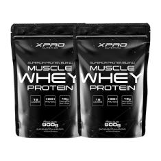 Kit 2x Whey Protein Muscle Whey 900g - XPRO Nutrition-Unissex