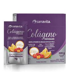 Colágeno Verisol Hidrolisado - 30 Sticke de 4G Frutas Amarelas - Sanavita, Sanavita, 30 Sticke de 4G