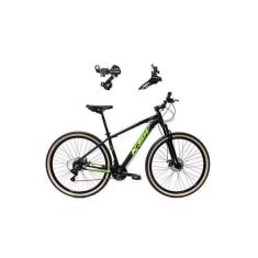 Bicicleta Aro 29 Ksw Xlt Alumínio 21V Câmbios Shimano Tz Freios a Disco Suspensão Pneus Faixa Bege-Unissex