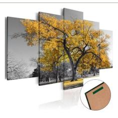 Quadros Decorativos Arvore Vida Botanico Sala Quarto Amarelo - Dropx4