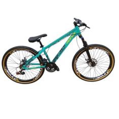 Bicicleta Vikingx Tuff 30 Aro 26 Aluminio 21v Mtb Freeride Suspensão D