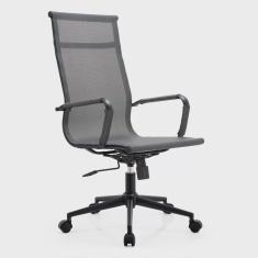 Cadeira para Escritório Presidente Esteirinha Dark Tela Mesh 3303