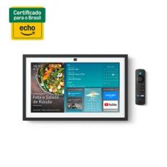Smart Display Echo Show 15  (2ª Geração) Amazon com 15,6" Full HD com Alexa e Fire TV Branco