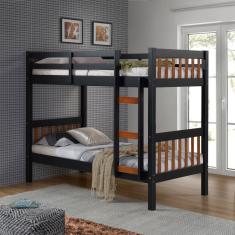 Beliche Teen Plus Em Madeira Maciça Mv Outlet Preto E Mel