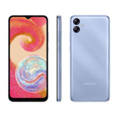 Smartphone Samsung Galaxy A04e 64GB Azul 4G Octa-Core 3GB RAM 6,5 Câm.