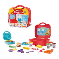 Massinha De Modelar Infantil Minha Maletinha Lanchonete Divertoys, Mal