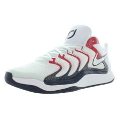 Nike Tênis de basquete masculino KD 17, Branco/obsidiana/vermelho universitário, 39