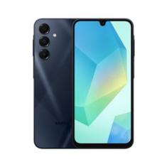 Smartphone Samsung Galaxy A16 5G Azul Escuro, 128GB, 4GB RAM, Câmera de até 50MP, Tela 6.7, NFC, IP54, Bateria 5000 mAh e Processador Exynos 1330 Azul / Bivolt