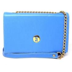 Bolsa Flap Feminina Alça Corrente Fechamento Zíper Moderna-Feminino