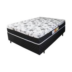 Cama Box Casal + Colchão Noble Relaflex 138x188x51 Ortopédico