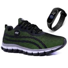 Tenis Feminino Esportivo Caminhada Leve Academia Cross Conforto + Relógio LG21-Feminino