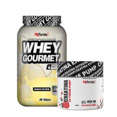 Kit Whey Protein Gourmet Pote 907g + Creatina Extreme Pump Elite Series 150g - FN Forbis Nutrition-Unissex