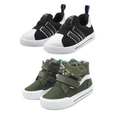 Kit 2 Pares Tênis Infantil Preto Menino e Tênis Dinossauro Mz Shoes Masculino-Masculino