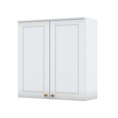 Armário Aéreo 2 Portas 80 cm Nova York Branco HP - Henn