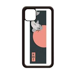 Capa com estampa de peixe de tradição chinesa Sun Rise para iPhone 12 Pro Max para Apple Mini Mobile Case