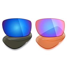 Lentes de reposição polarizadas para óculos de sol Oakley Fives Squared da Mryok