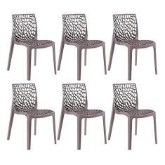 Loft7 Home Decor, Kit 6 Cadeiras Gruvyer - Fendi